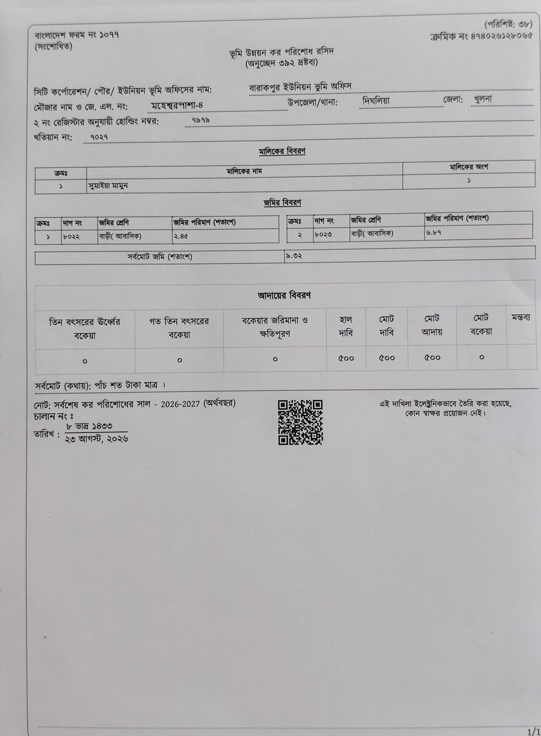 জরুরি ভিত্তিতে কর্নার প্লট বিক্রয় হবে 2