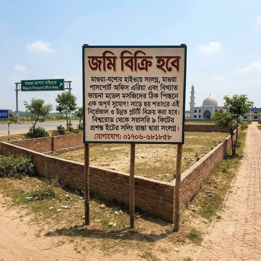 মাগুরায় চমৎকার প্লট বিক্রয়